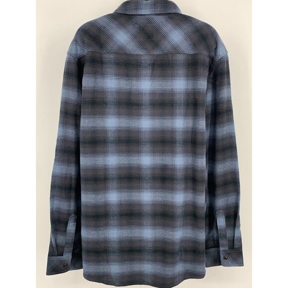 Rails Mens XL Extra Large Blue Black Plaid Button-Up Shirt Cotton Blend NWT New - Picture 5 of 9